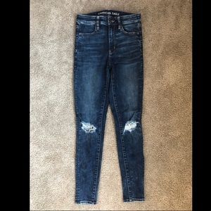 Super High Rise Knee Ripped Jegging